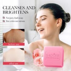 SADOER Rose Essential Oil Soap Handmade soap cleaning body soap - Image 5