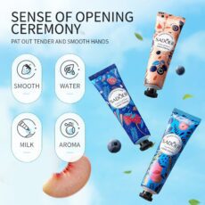 SADOER Flower and Fruit Hand Cream Set Emollient Hydrating Moisturizing Skin Care Products - Image 2