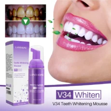 Teeth Whitening Mousse Deep Cleaning Cigarette Stains Repair Bright Neutralizes Yellow Tones Dental Plaque Fresh Breath - Image 4