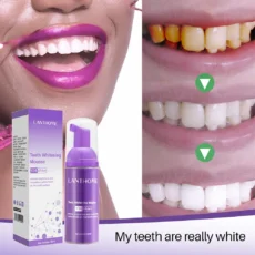 Teeth Whitening Mousse Deep Cleaning Cigarette Stains Repair Bright Neutralizes Yellow Tones Dental Plaque Fresh Breath - Image 5