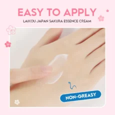 LAIKOU 60g Japan Sakura Essence Cream Cherry Blossom Facial Cream Moisturizing Reduce Wrinkle Brighten Skin Skin Care - Image 5