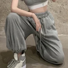 Oversize Sweatpants For Women High Waist Sports Pants Fashion Casual Baggy Pants Female Joggers Streetwear Harajuku Trousers - Image 4