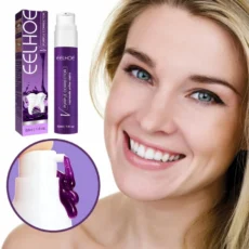 V34 Purple Whitening Toothpaste Refreshing Breath Removal Plaque Corrector Teeth Reduce Yellowing Oral Cleaning Enamel Care - Image 4