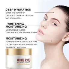 White Rice Whitening Cream for Face Anti Aging Remove Wrinkles Nourishing Moisturizing Brightening Facial Cream Face Skin Care - Image 5