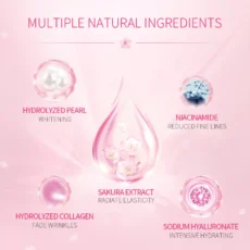 LAIKOU Cherry Blossoms Collagen Eye Mask Moisturizing Gel Eye Patches Remove Dark Circles Anti Age Bag Eye Wrinkle Skin Care - Image 3