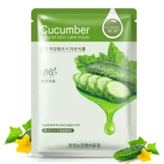 6 PCS Skin Care Natural Fruit Plant Facial Mask Moisturizing Oil-Control Blueberry Cucumber Pomegranate Fruit Aloe Sheet Face Mask - Image 5