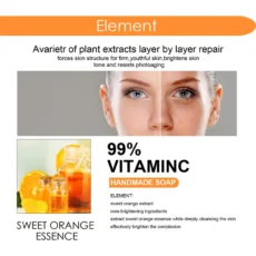 99% VC Soap Handmade Whitening Soap Skin Lightening Soap Hand Made Soap Glutathione Whitening Soap Skin Bleaching Cleaning - Image 5