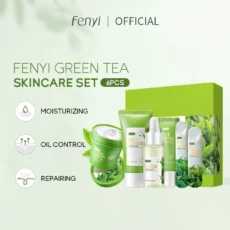 19pcs Gift Box Kit Green Tea Skin Rejuvenation Face Essence Korean Face Cream Fade Dark Circles Eye Cream Anti Aging Skin Care - Image 3