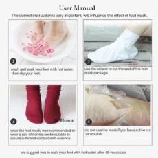 10 Pairs Lavender & VC Foot Peeling Mask Exfoliating Heels Calluses Remove Foot Patches Dead Skin Remover Pedicure Socks Foot Care - Image 5