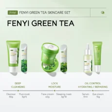 19pcs Gift Box Kit Green Tea Skin Rejuvenation Face Essence Korean Face Cream Fade Dark Circles Eye Cream Anti Aging Skin Care - Image 6
