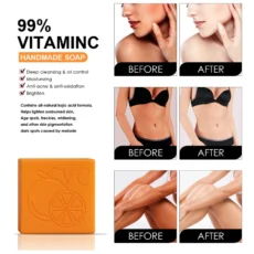 99% VC Soap Handmade Whitening Soap Skin Lightening Soap Hand Made Soap Glutathione Whitening Soap Skin Bleaching Cleaning - Image 4