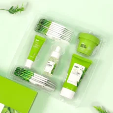 19pcs Gift Box Kit Green Tea Skin Rejuvenation Face Essence Korean Face Cream Fade Dark Circles Eye Cream Anti Aging Skin Care - Image 5