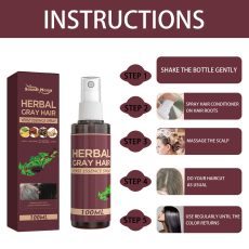 South Moon Herbal White to Black Hair Lotion Polygonum multiflorum Herbal essence Moisturizes and protects white hair and turns black hair - Image 2