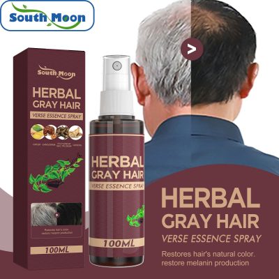 South Moon Herbal White to Black Hair Lotion Polygonum multiflorum Herbal essence Moisturizes and protects white hair and turns black hair