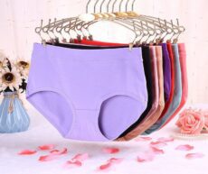 3 Pcs Elastic Cotton Pure Cotton Mid Waist Extra Large Size, Fat MM Women's Underwear Triangle Pants - Image 2