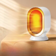 Household small warm air heater, portable office quick heating hot air heater, desktop vertical dormitory electric heater - Image 2