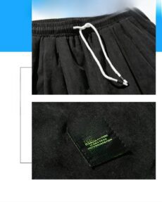 Large size shorts, fat man 5/5 pants, plus size linen pants, loose fitting Japanese workwear, summer outerwear - Image 4