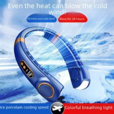 Portable neck fan Hanging neck small fan portable lazy person phanging neck fan usb rechargeable fan - Image 3