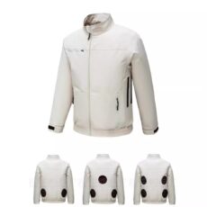 Long sleeved fan jacket, men's charging and cooling air conditioning suit, cooling and heatstroke prevention protective work suit - Image 4