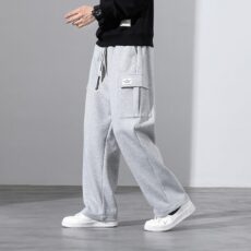 Large size M-8XL sport pants for men's loose leg pants, Korean version trendy casual pants - Image 4