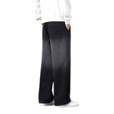 Large size M-8XL sweatpants for men loose leg pants, Korean version trendy casual pants - Image 5