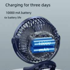 Clip fan portable charging fan outdoor small fan mini fan desktop fan dormitory electric fan - Image 2
