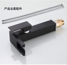 Senlesen Brass LED Waterfall Bathroom Basin Faucet Hydroelectric Power Generation Color Change Hot Cold Crane Sink Mixer Tap - Image 4