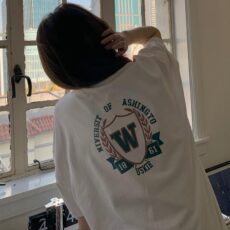 2025 summer new Korean version loose letter printed short sleeved t-shirt for female students trendy round neck top - Image 2