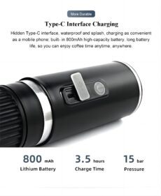 Yaoke portable fully automatic Italian espresso capsule coffee machine, suitable for both large and small capsules of coffee powder - Image 4