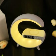 2 Pcs G63 Wireless Bluetooth Speaker Connection Atmosphere Light Wireless Charging Timer Night Light Bluetooth Speaker Wireless Speaker - Image 3
