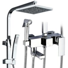 All-copper shower head set home bathroom bathroom shower booster shower head - Image 4