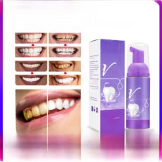3 Bottles Lanthome Purple V Clean Teeth Mousse Teeth Mousse Fresh Breath Toothpaste - Image 2