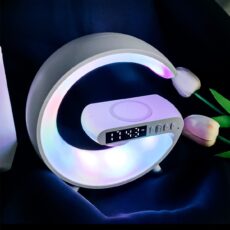 2 Pcs G63 Wireless Bluetooth Speaker Connection Atmosphere Light Wireless Charging Timer Night Light Bluetooth Speaker Wireless Speaker - Image 2