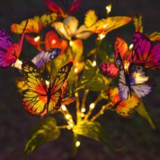 New solar simulation butterfly LED ground plug light outdoor courtyard lawn light garden decoration atmosphere light - Image 3