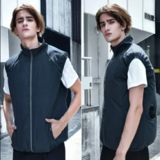 Summer Sport Fan Air Condition Cool Man Woman Travel Ultralight Brand Outdoor Vest Clothes Jacket Sun Windbreaker Fishing Worker - Image 5