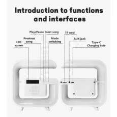 Multifunction Wireless Charger Stand Bluetooth 5.0 Speaker FM TF RGB Night Light Fast Charging Station for iPhone Samsung Xiaomi - Image 6