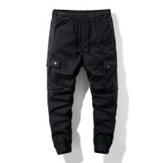 Work pants men’s autumn and winter new Korean version men’s casual pants solid color cotton slim fit youth collection pants trend - Image 4