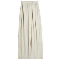 Ice silk wide leg pants for women in summer, thin, high waisted, hanging straight leg, pleated cotton and linen casual pants, cool and lazy Yamamoto pants - Image 5