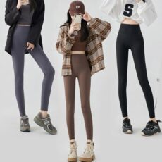 No awkward lines, shark pants for women's outdoor wear, autumn and winter 2025 new style with plush and thick Barbie pants, yoga tight leggings - Image 2