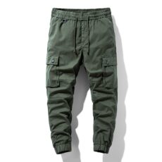 Work pants men’s autumn and winter new Korean version men’s casual pants solid color cotton slim fit youth collection pants trend - Image 2