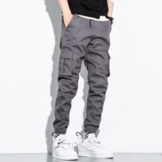 Overalls Men Spring and Autumn New Korean Style Fashion Men's Pants Pure Cotton Multi-Pocket Joggers Large Size Loose Casual Men's Pants - Image 2
