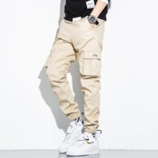 Overalls Men Spring and Autumn New Korean Style Fashion Men's Pants Pure Cotton Multi-Pocket Joggers Large Size Loose Casual Men's Pants - Image 3